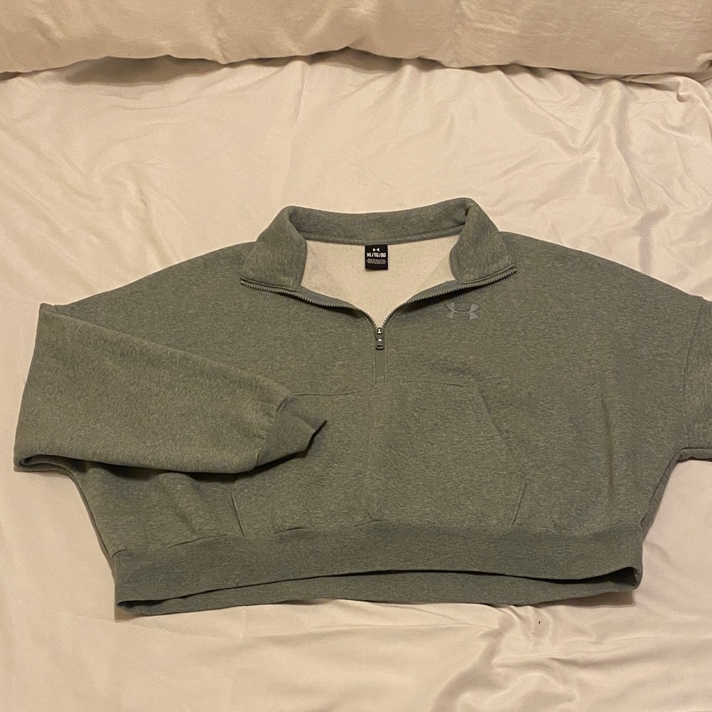 Under Armour Olive Quarter Zip Sweater